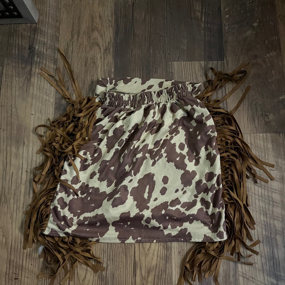 Cowgirl fringe skirt